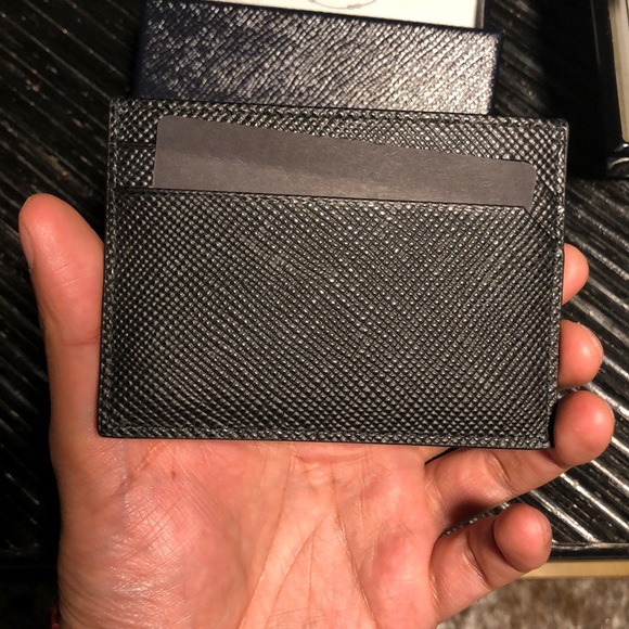 Prada portacarte saffiano cuir (black leather) - Picture 2 of 2